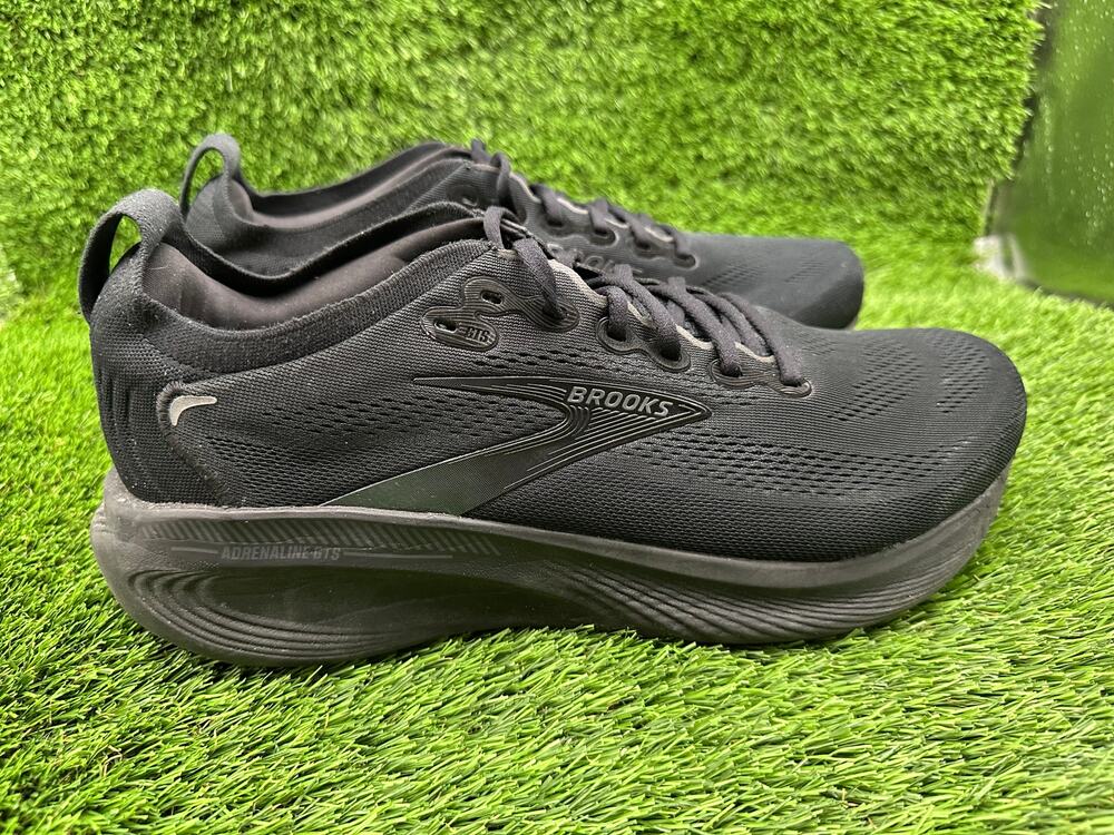 Brooks Adrenaline GTS 25 1104544E020 Athletic Sneaker Mens 13 Black Mesh Running